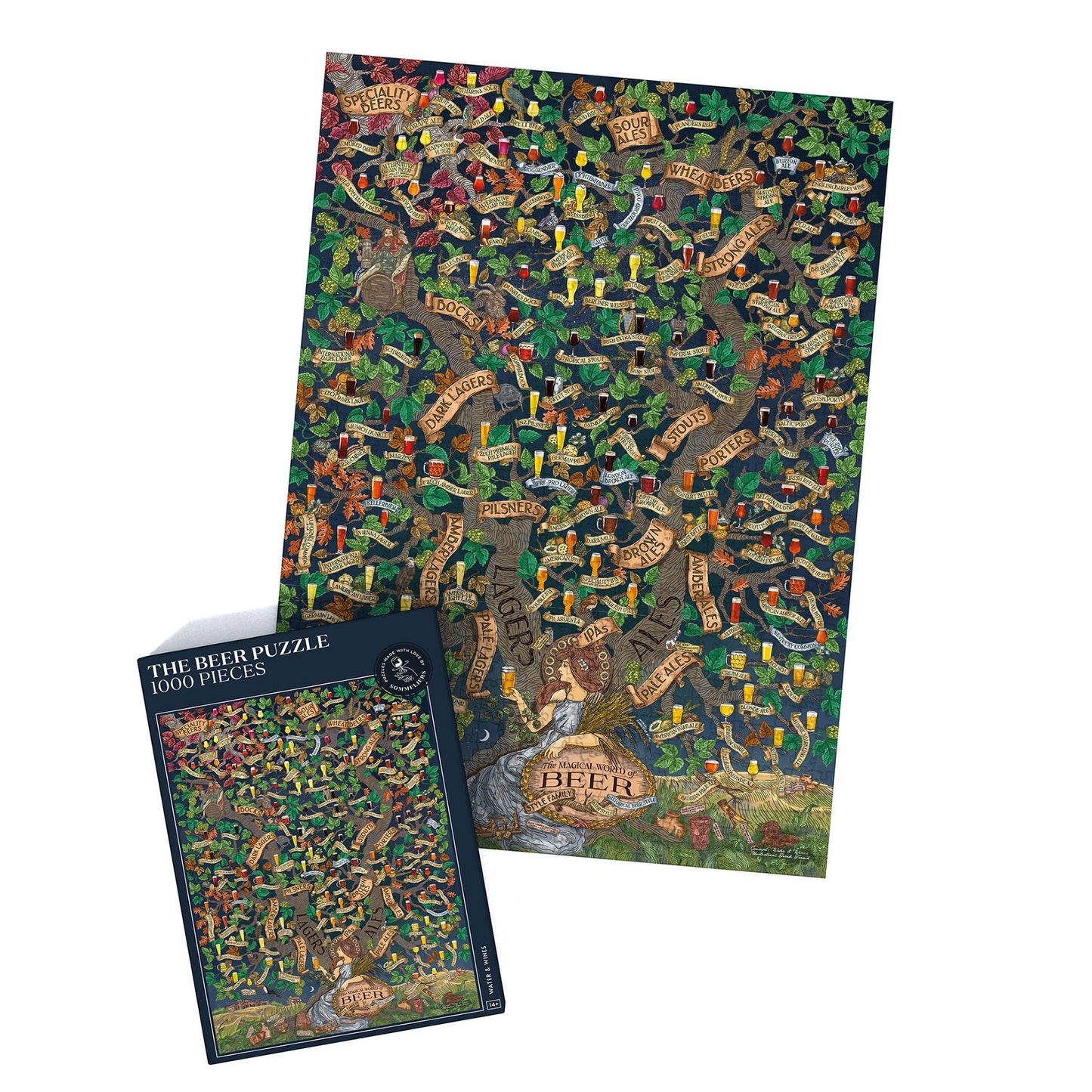 Beer puzzle - kynning á helstu bjórtegundum