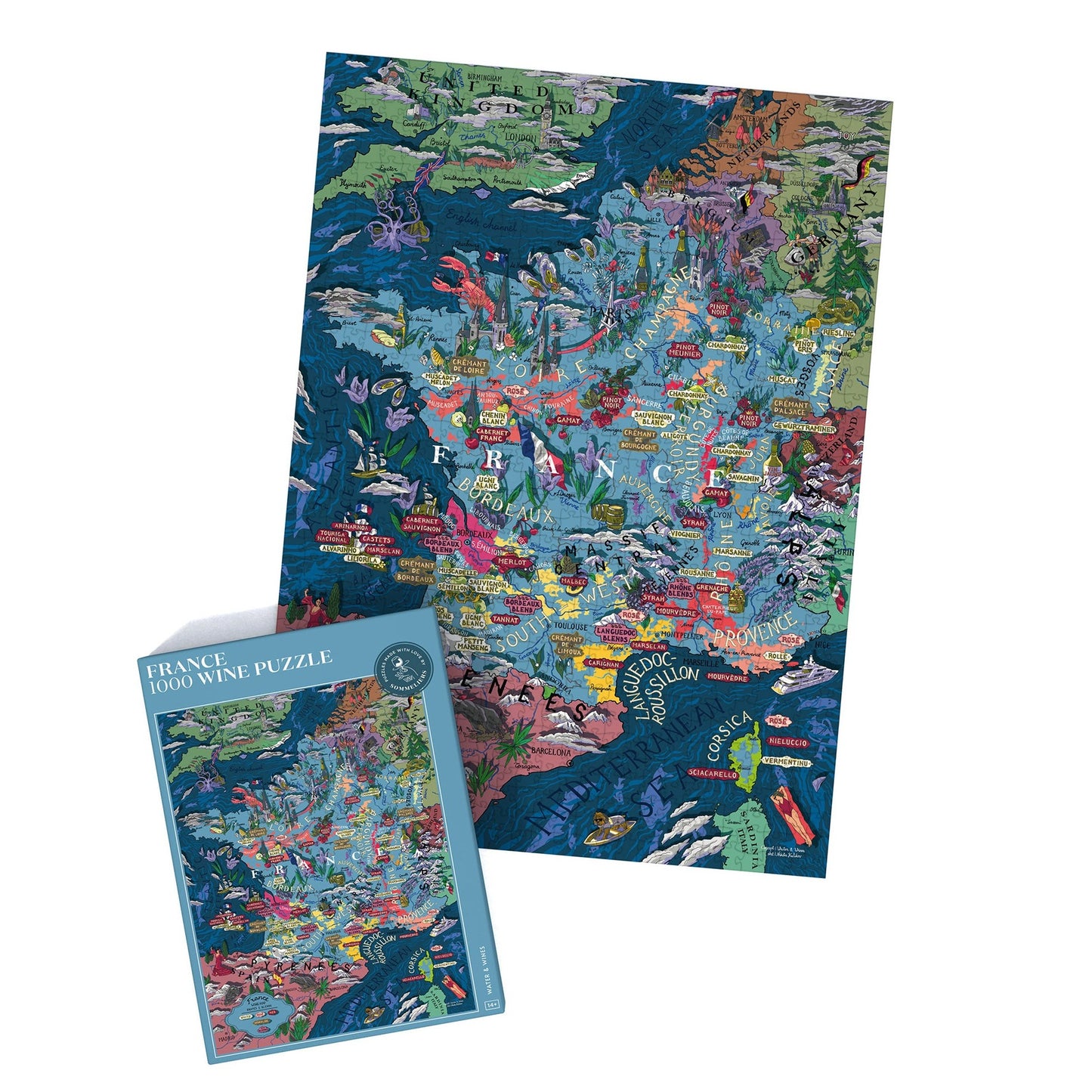 Wine puzzle - Frakkland