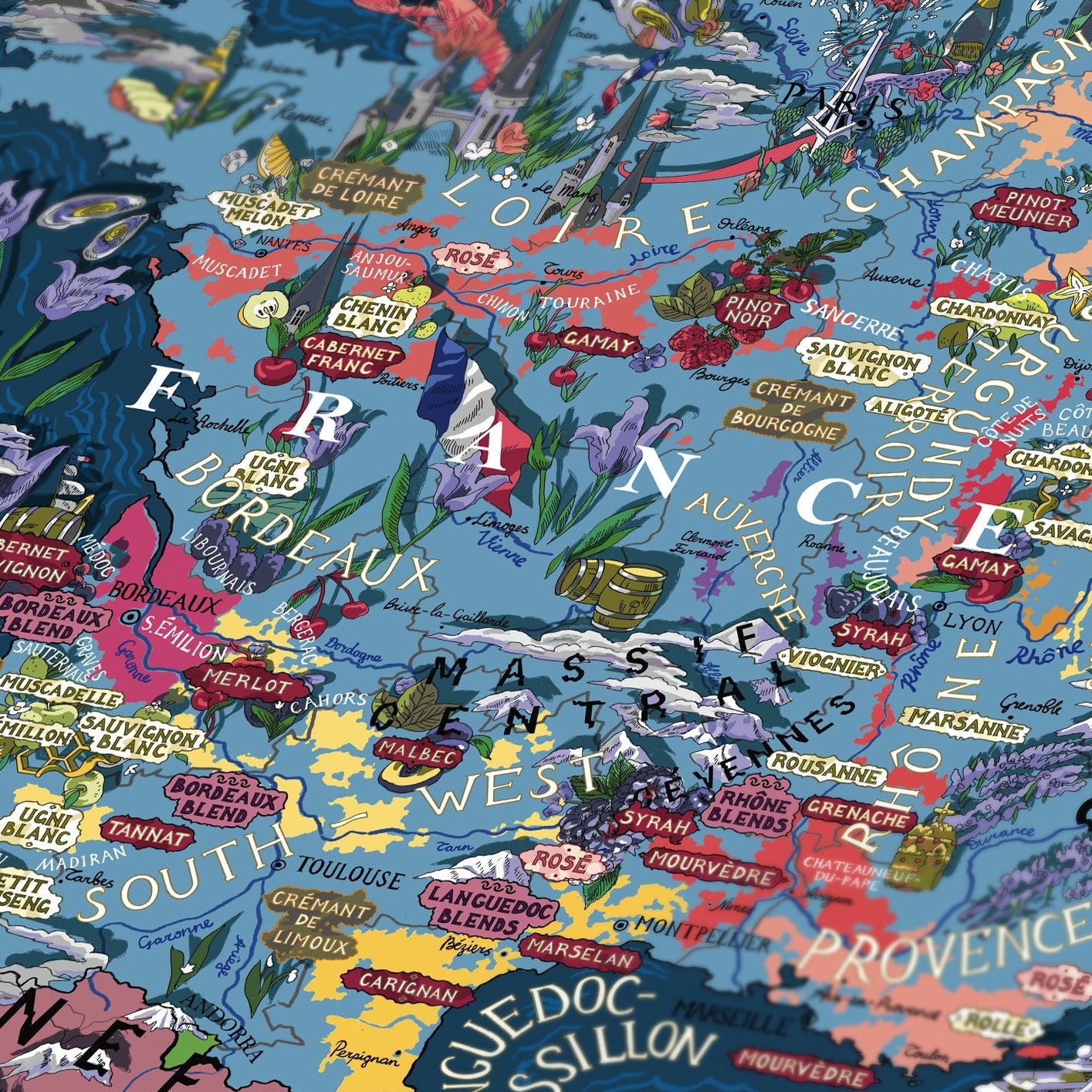 Wine puzzle - Frakkland