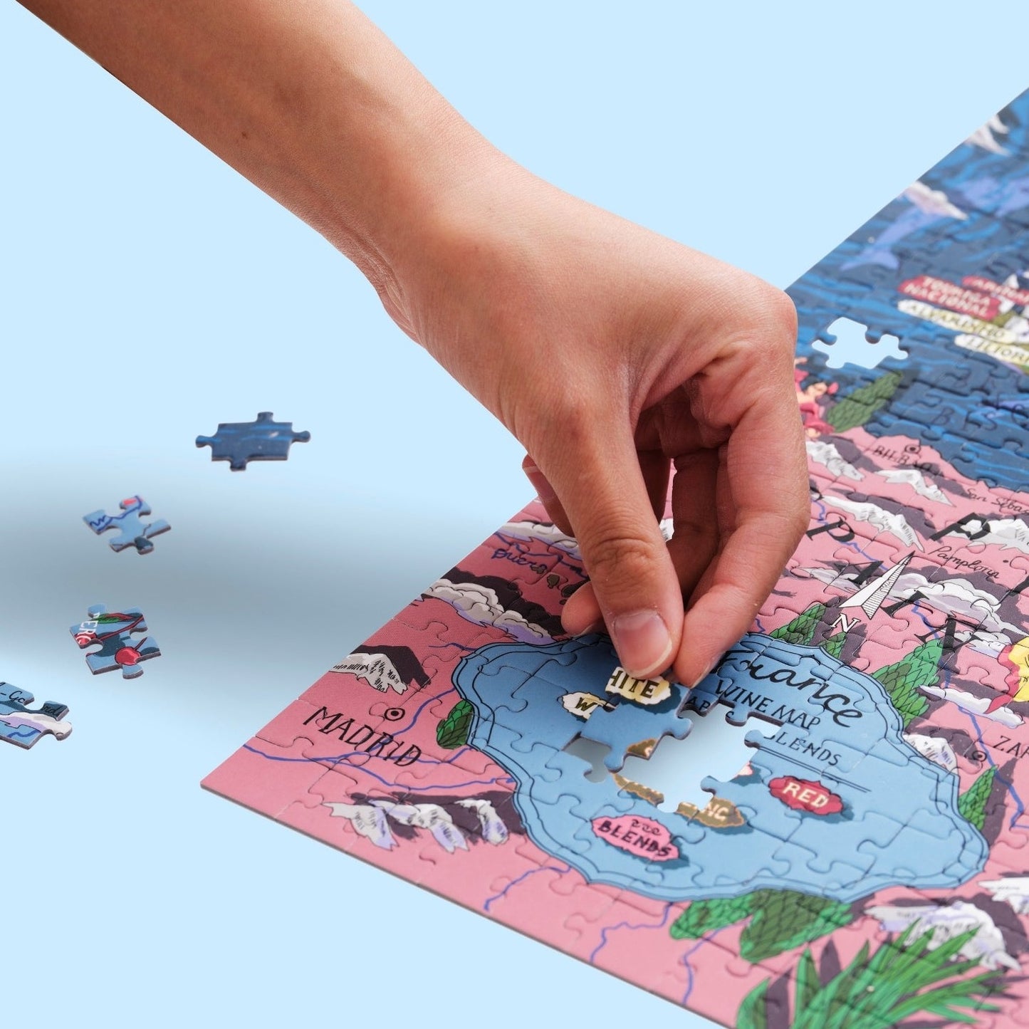 Wine puzzle - Frakkland